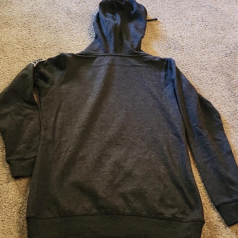 District Dark Gray Hoodie with White and Gold Accents - Picture 6 of 6